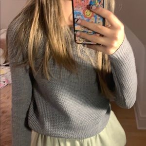 Aritzia Waffle Sweater